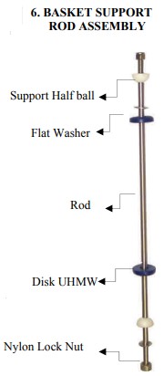 MC1C Basket Support Rod Assembly