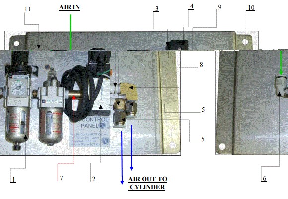 Model WA1P Air Control Panel