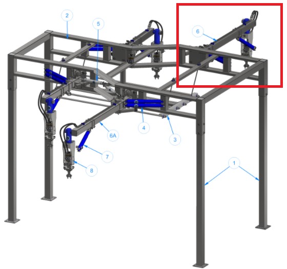 2WAMC2 DUAL Z-WRAP MITTER COMBO - Passenger Side Arm