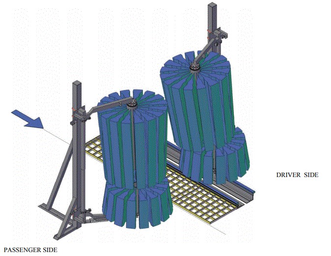 CONTOUR BRUSH - KAADY Style, Model CB2 - Lower Brush Hydraulic Installation - Passenger Side