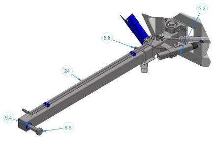 MODEL DWACB0405 DUAL Z-WRAP with CONTOUR COMBO - Arm Assembly - Driver Side