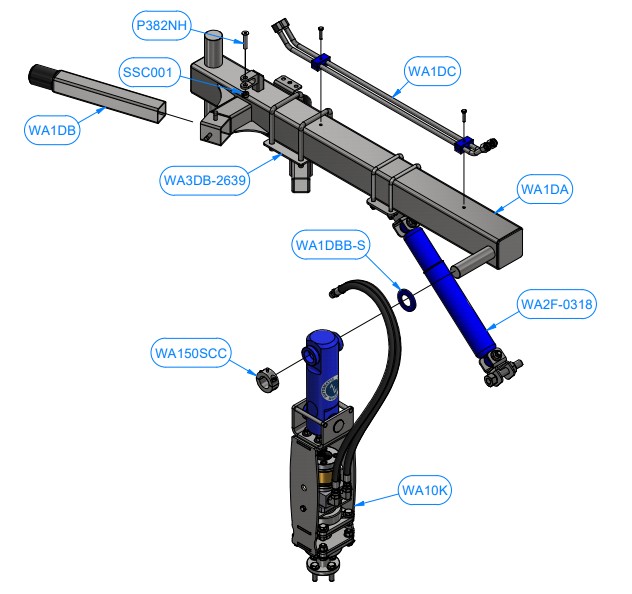 WRAP ARM ASSEMBLY 48 Inch - WA1D