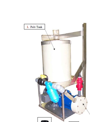 CHEMICAL PUMP PANEL w/Caster Pumps, Model APS1-C