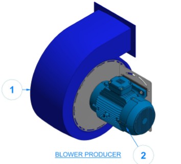 BLOWER PRODUCER 10 HP, 15 HP, 20HP- 3600 RPM