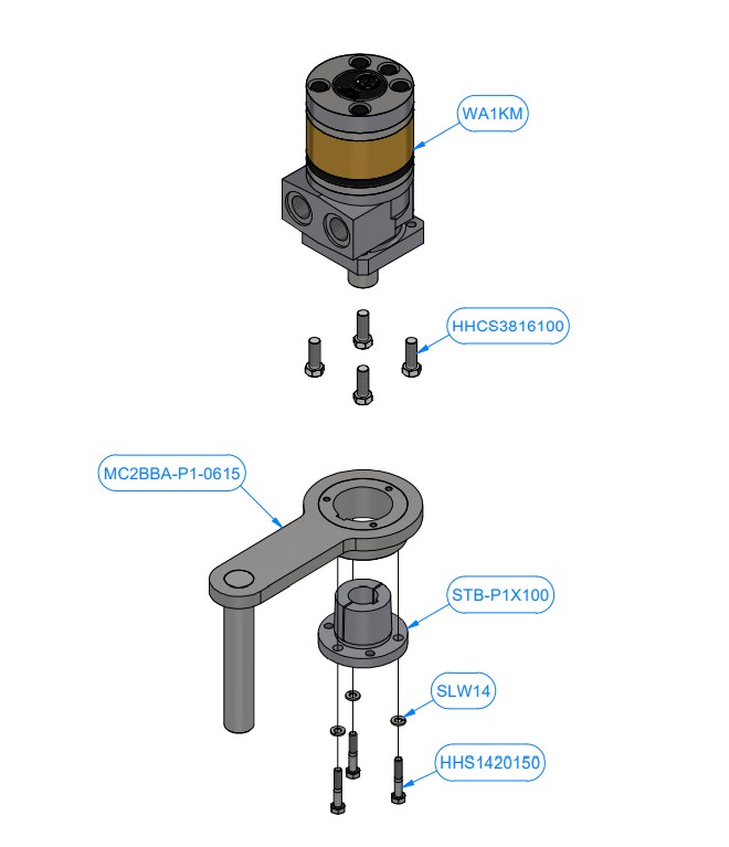 BASKET DRIVE ASSEMBLY, Model MC2BB-1104