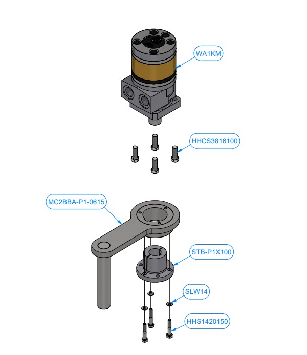 BASKET DRIVE ASSEMBLY, Model MC2BB-1104
