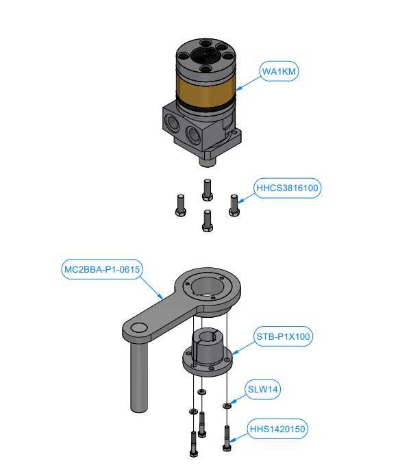 BASKET DRIVE ASSEMBLY, Model MC2BB-1104