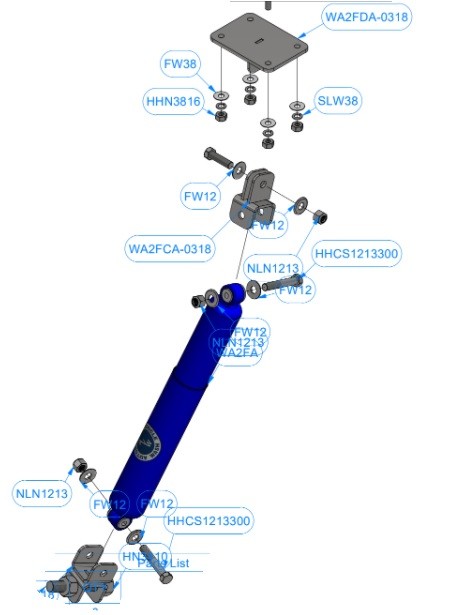 WRAP STABILIZER KIT, Model WA2F-0318