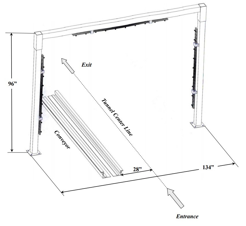 ADJUSTABLE FOLLOW APPLICATOR ARCH, Model AA4