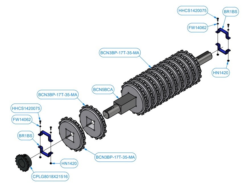 DRIVE SHAFT ASSEMBLY - BCN5BC