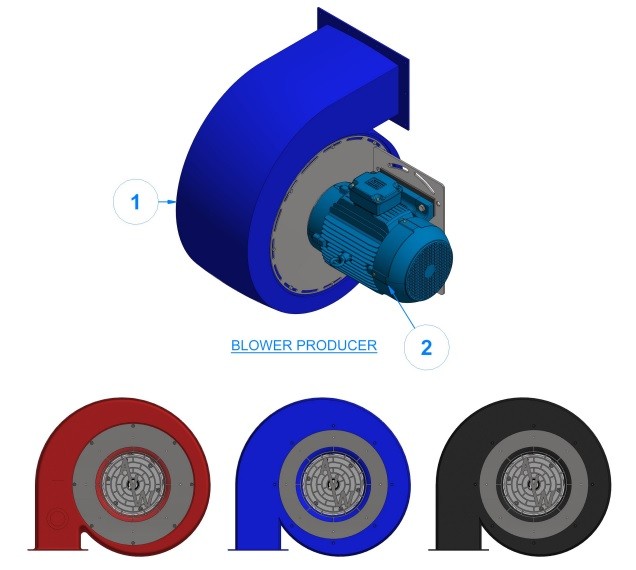 BLOWER PRODUCER 10HP-15HP-20HP - Model BL0115