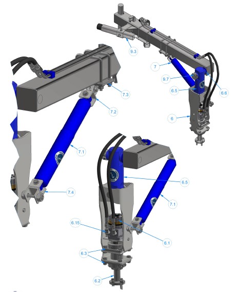 OCTALINE WRAP MITTER COMBO, Model OT-WC3: PASSENGER'S SIDE