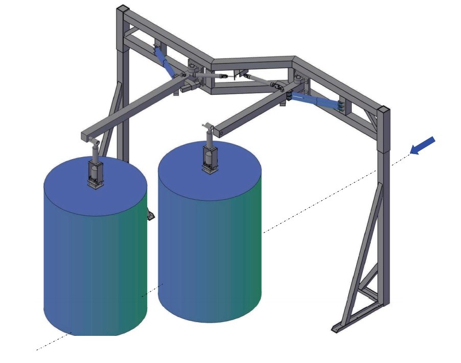 FREE STANDING WRAP AROUND -LARGE OFFSET Model WA2