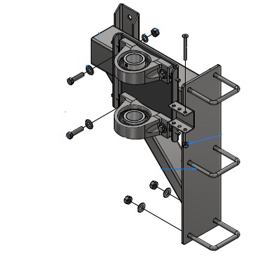 ARM MOUNT - DRIVER SIDE - SW2B