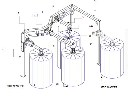 Z-WRAP SIDE WASHER COMBO, Model WSW4: WRAP PARTS