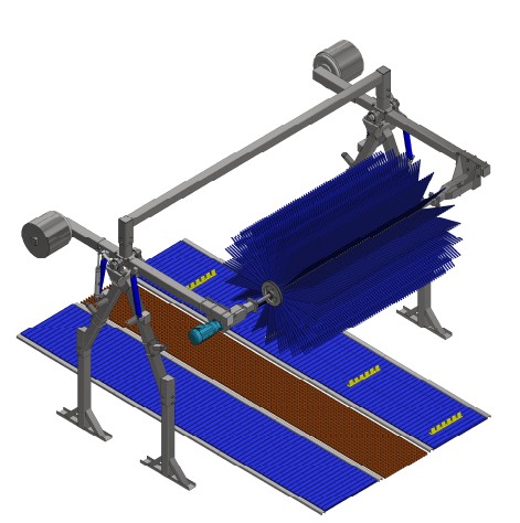 DUAL ARM TOP BRUSH, Model TR4-EL