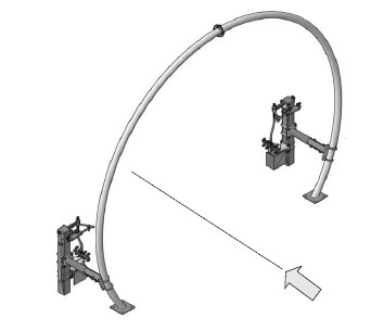 RAINBOW PIVOTING SWIRLING SIDE BLASTER, Model R-BS1