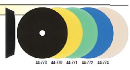 Traditional Density Foam Buffing & Polishing Pads: 7” VELOCITY™ Coned Pads - Flat