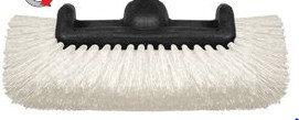 Five-Sided Stiff Bristle Scrub Brush (White)